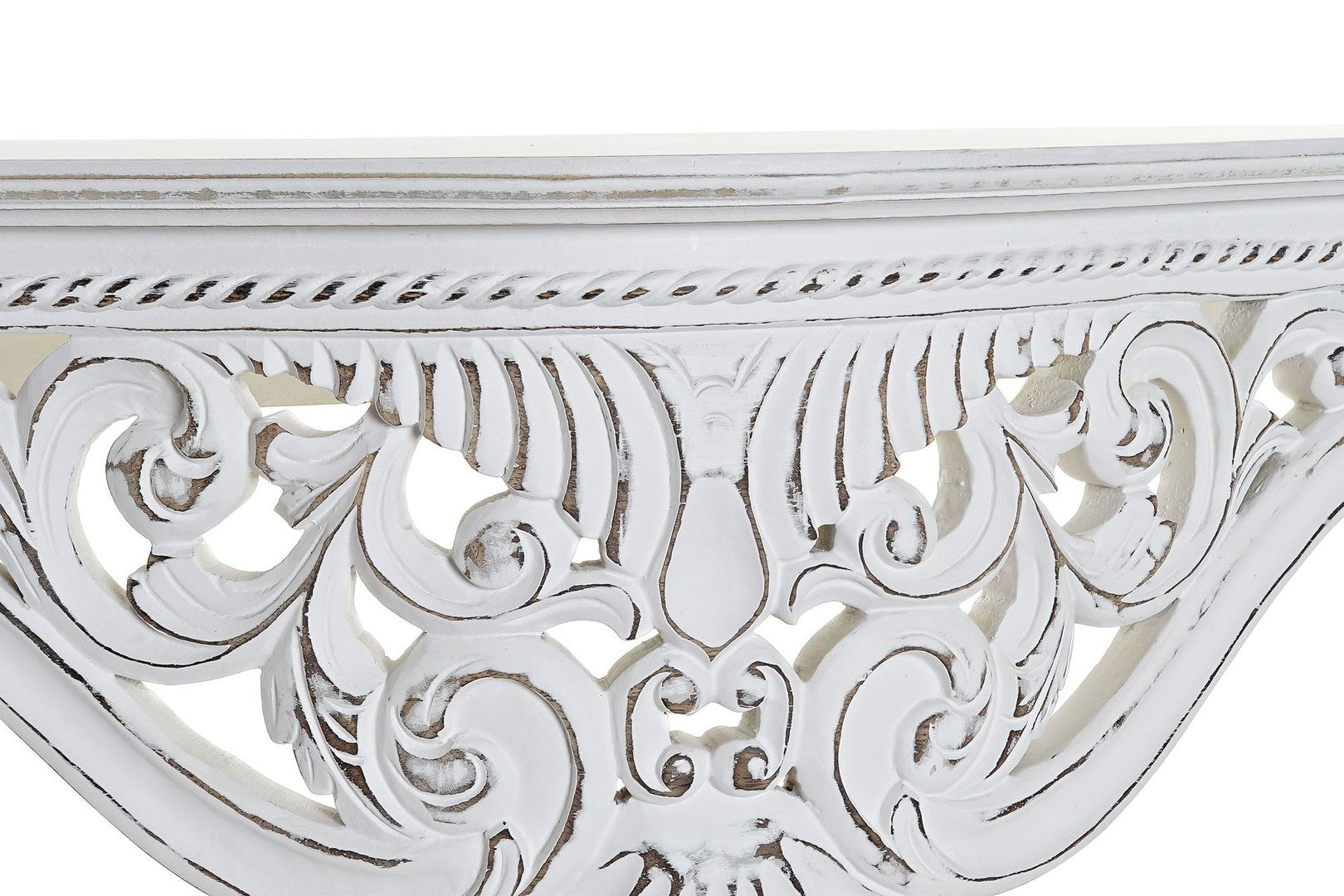 Mensola legno bianca shabby