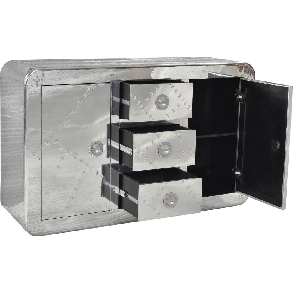 Credenza vintage alluminio