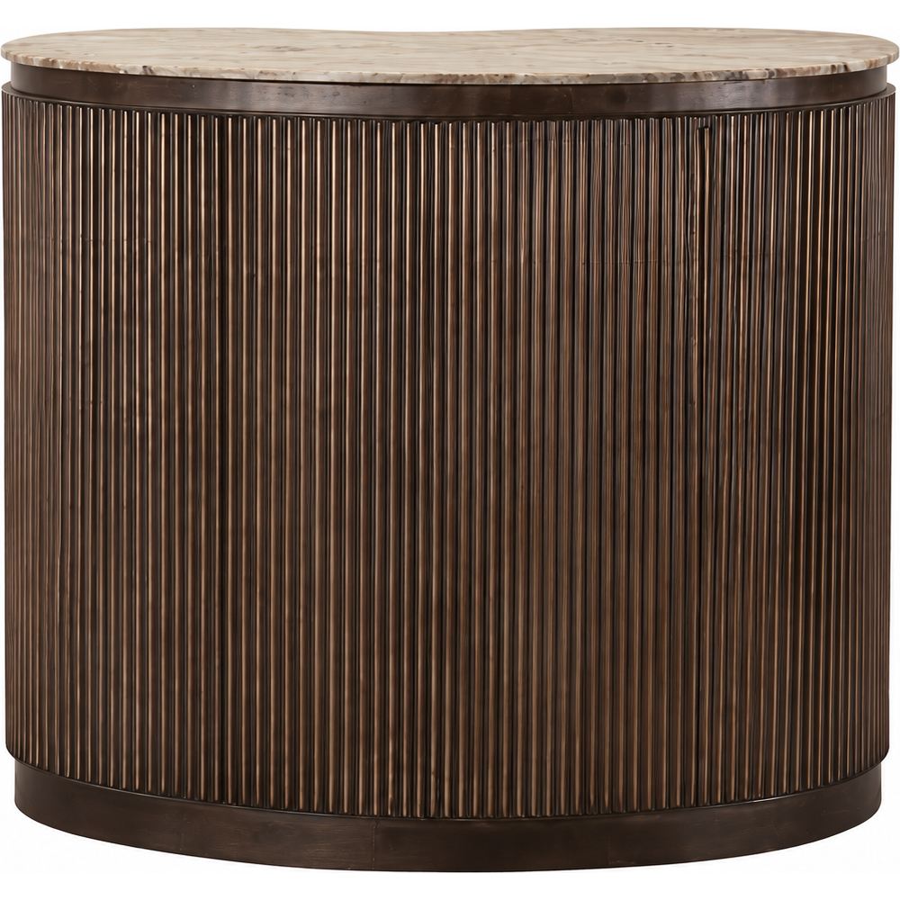 Credenza Curva Scanalata Design Luxury