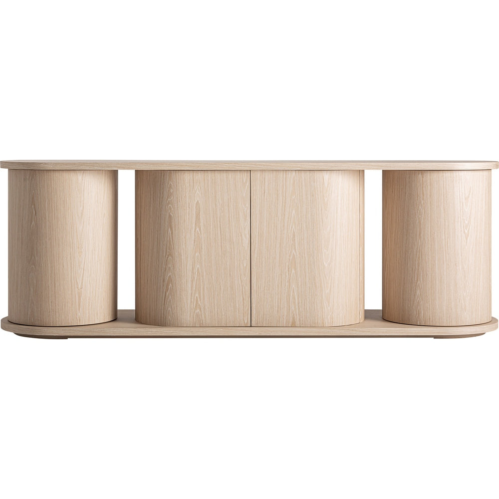 Credenza art déco in rovere beige elegante