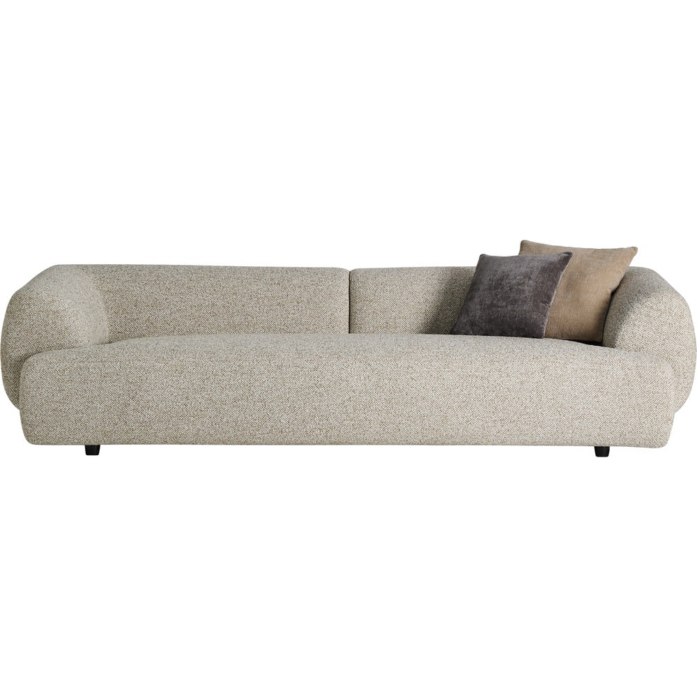 Divano Izeronore beige stile vintage chic per soggiorni eleganti.