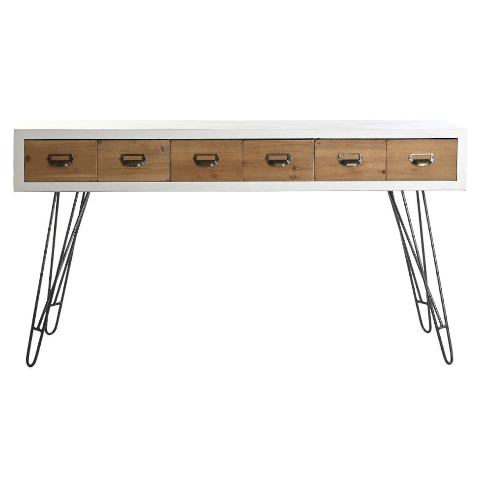Mobile consolle industrial bianco