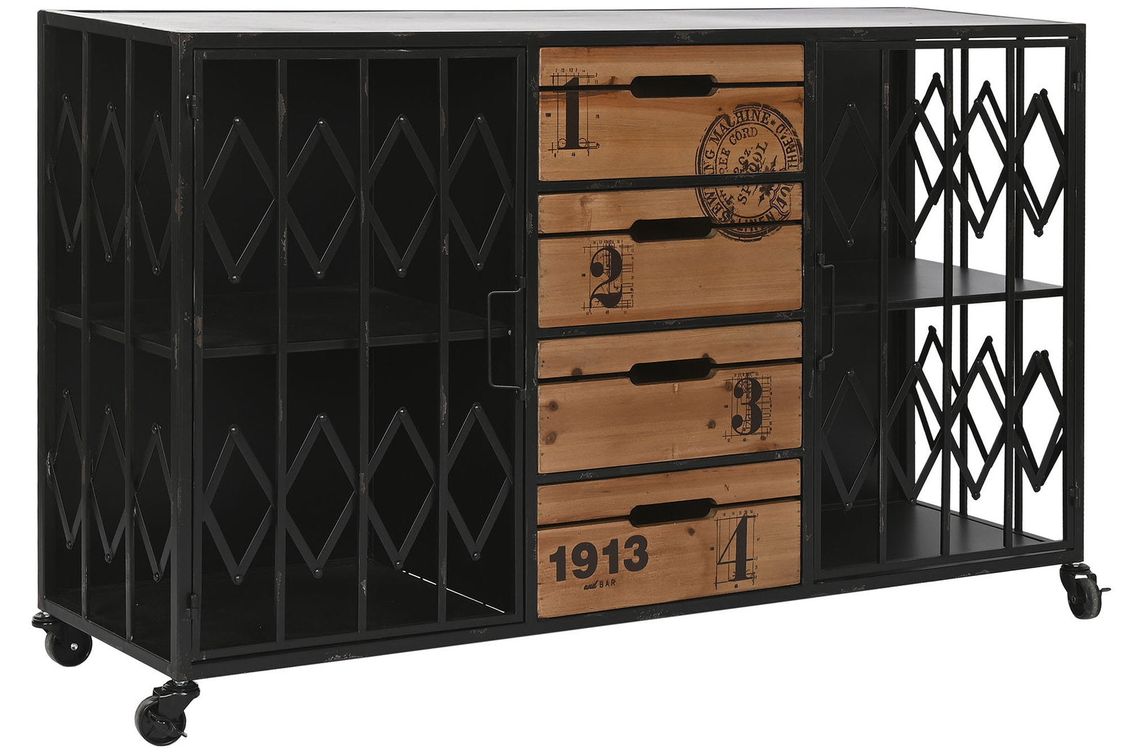 Credenza industrial legno