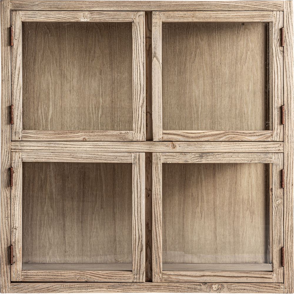 vetrina modulare legno olmo marrone chiaro