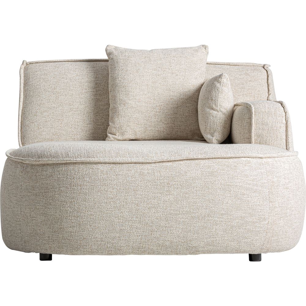Modulo angolare Wenden destro outdoor in alluminio e tessuto elegante