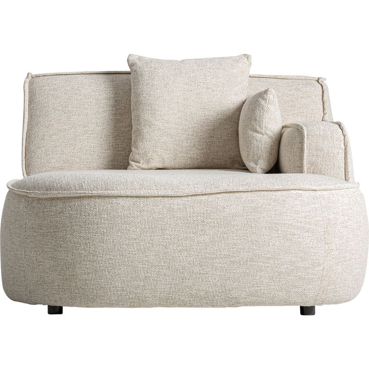 Modulo angolare Wenden destro outdoor in alluminio e tessuto elegante