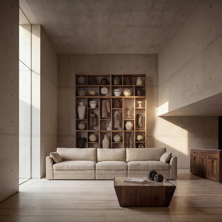 Mobile libreria in teak ideale per ambienti coloniali e chic