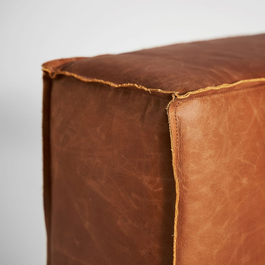 Modulo divano vintage marrone