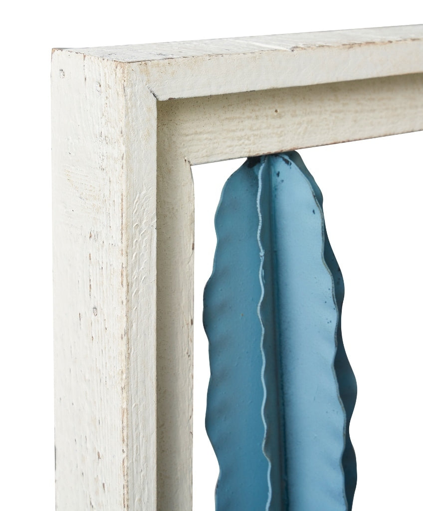 Murale cactus legno