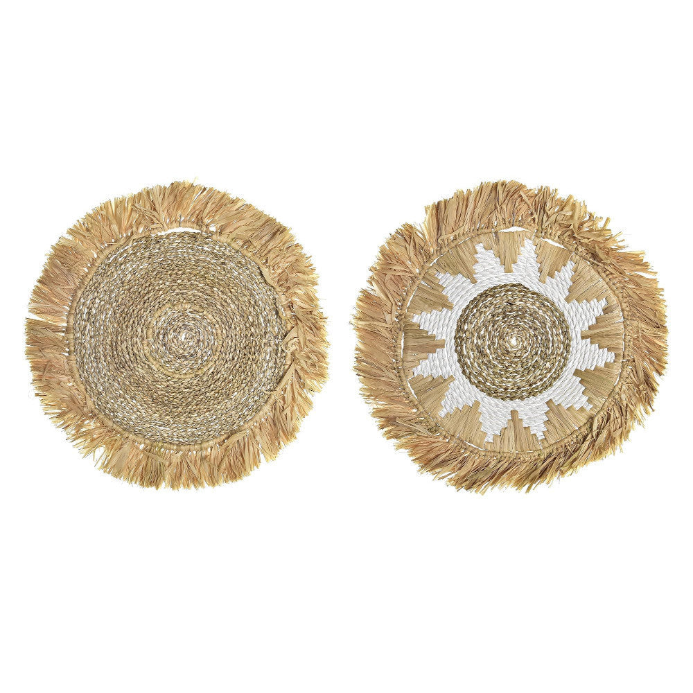 Murale circolare juta Set2 pz