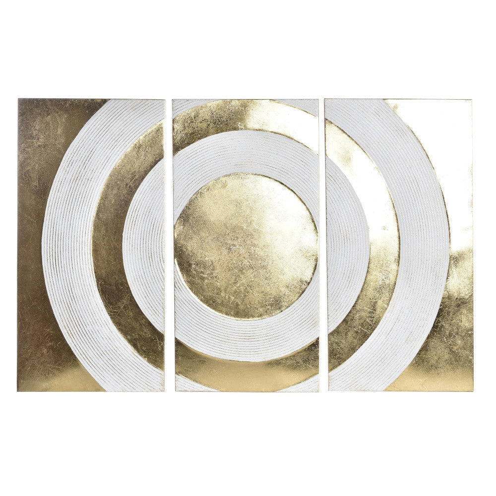 Murale metallo quadro chic dorato