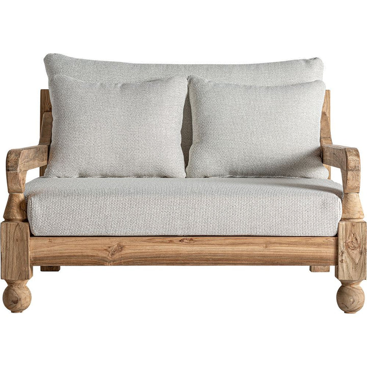 Divano outdoor modulare di lusso in teak riciclato Safari