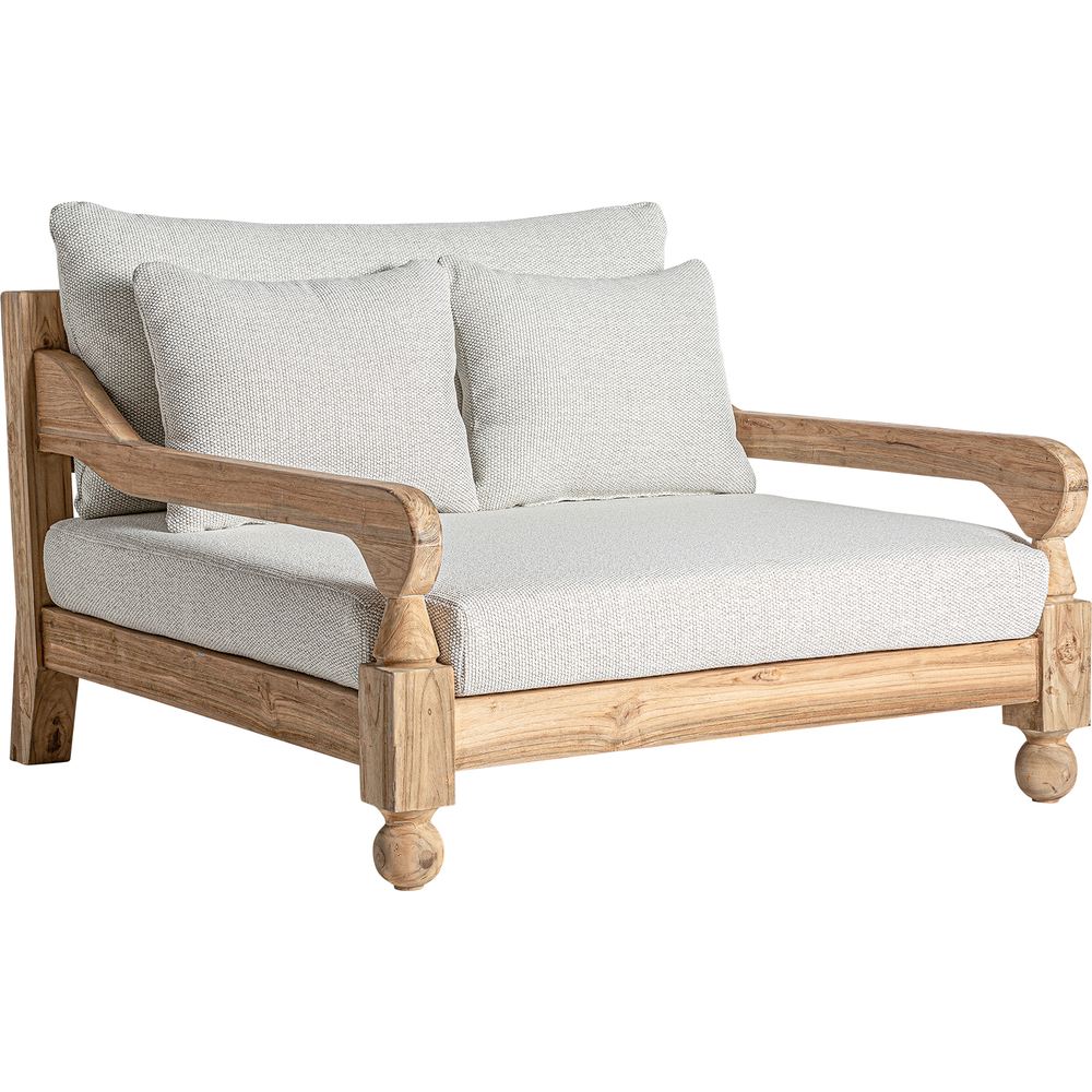 Divano outdoor modulare teak riciclato coloniale – lusso Safari