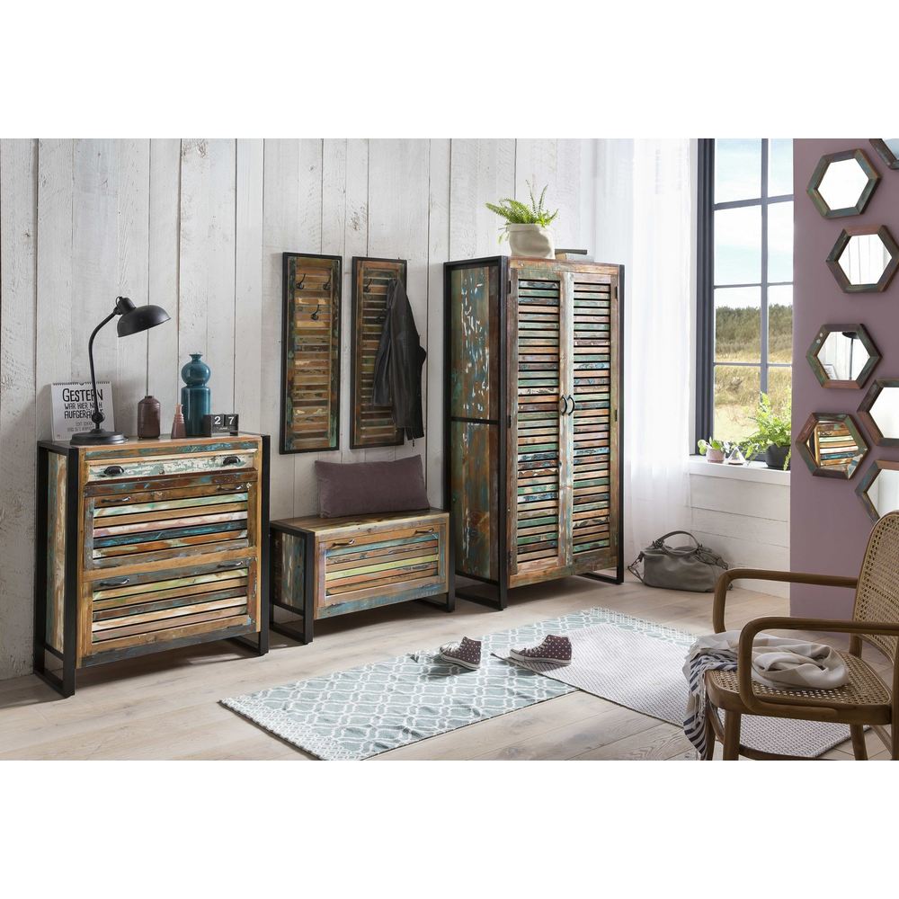 Scarpiera panca industrial color river