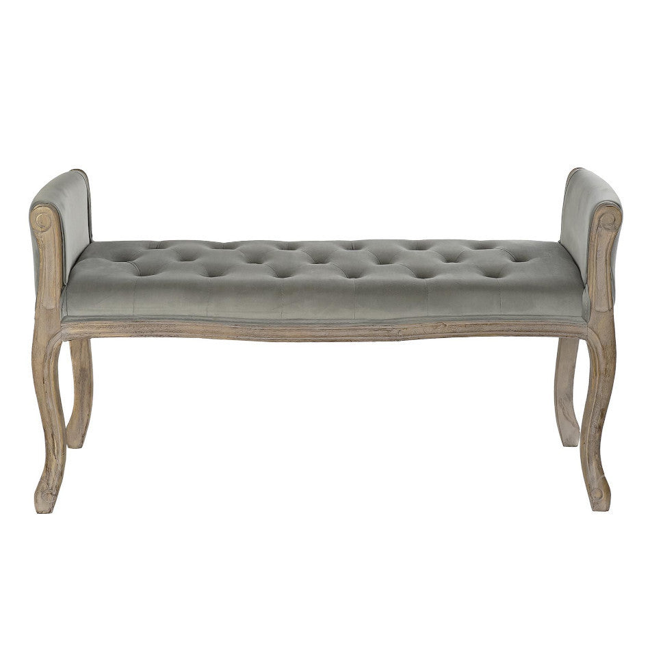 Panca francese capitonnè grigia