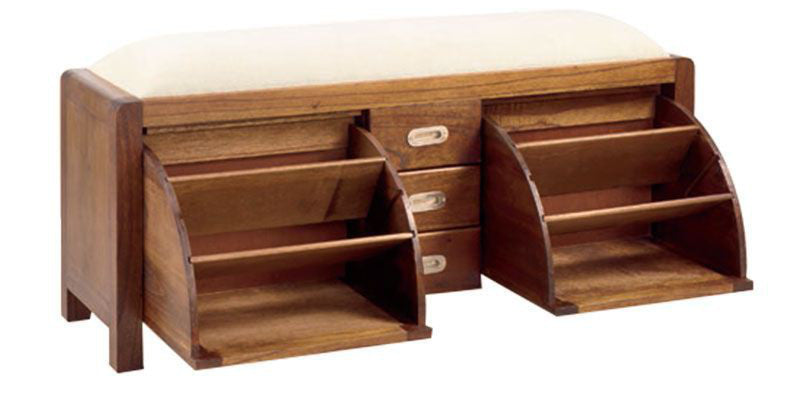 Panca scarpiera classica coloniale