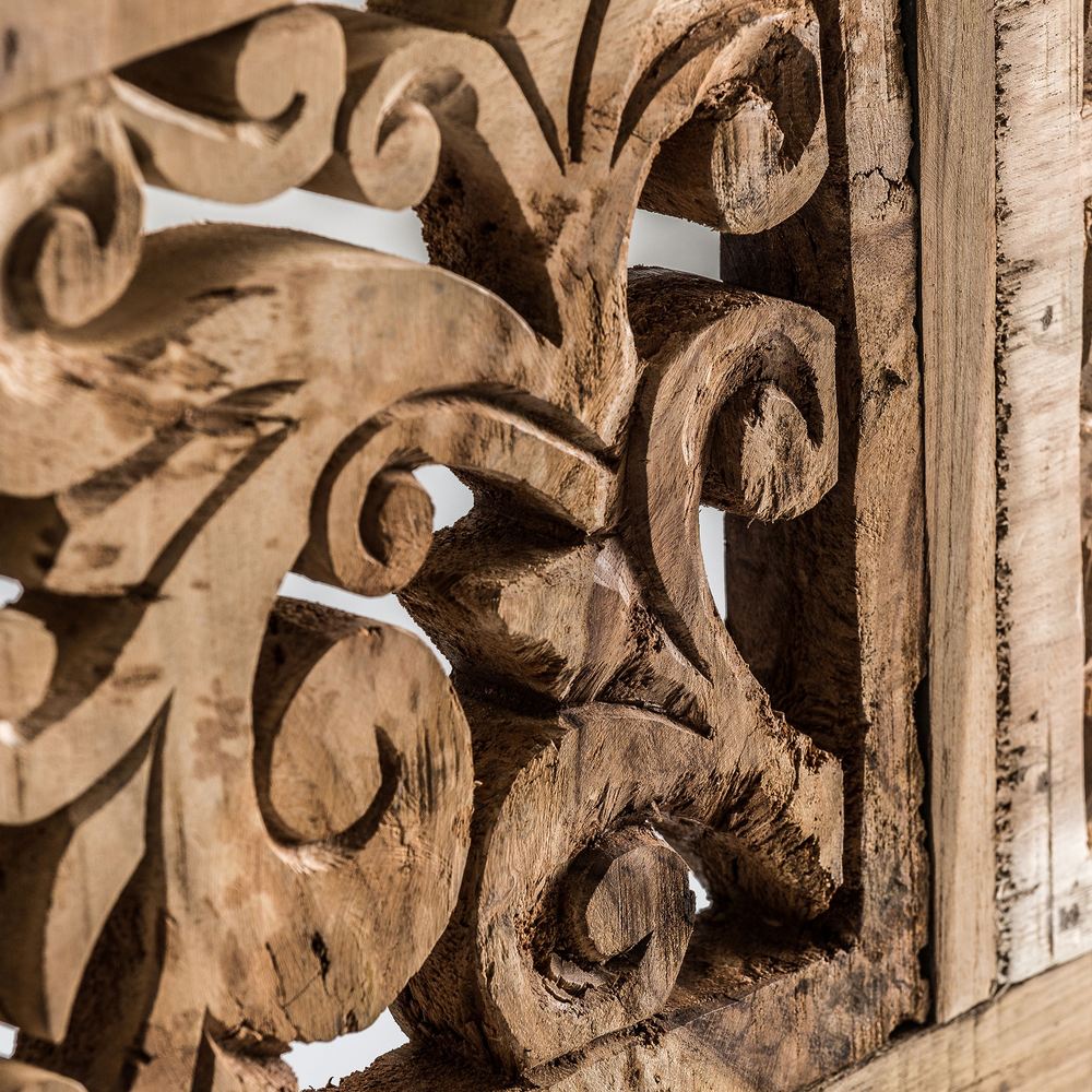 Murale legno teak naturale