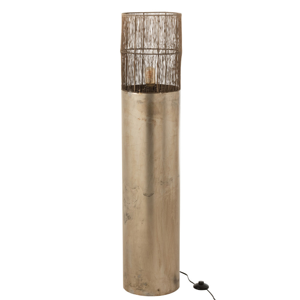 Piantana orientale metallo oro