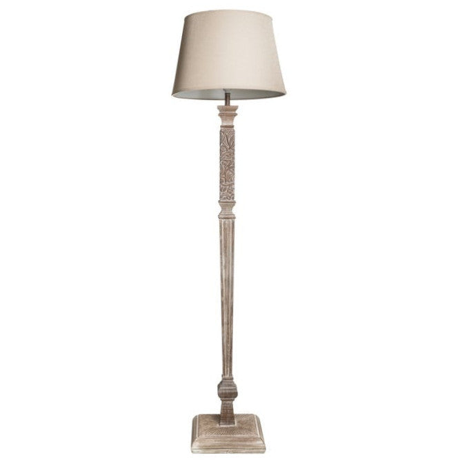 Piantana shabby legno naturale