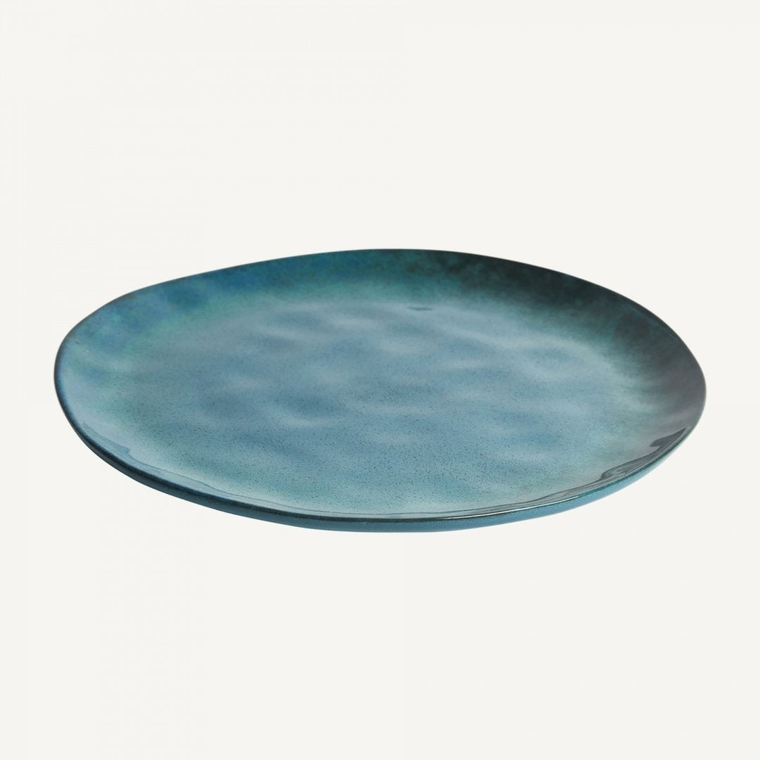 Set 6pz servizio piatti shabby chic blu