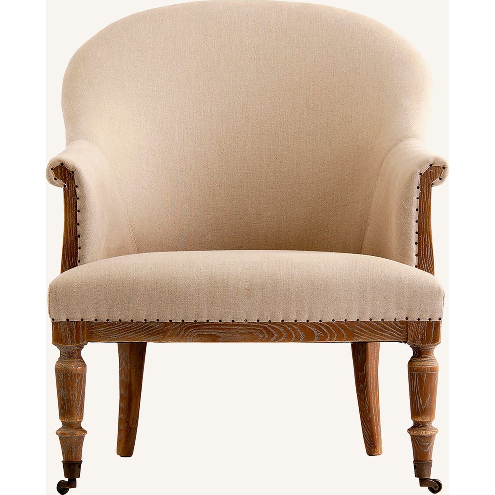 Poltrona stile classico sabbia