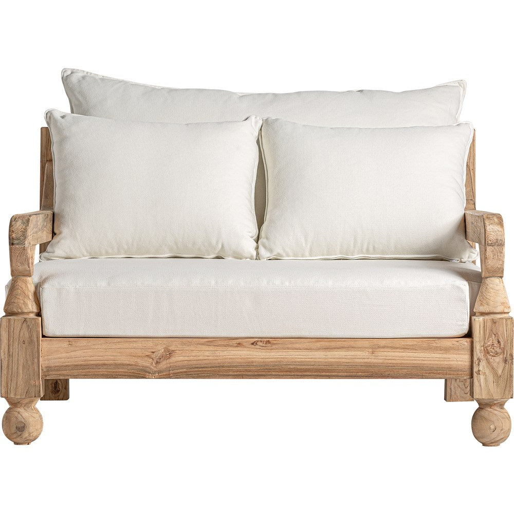 Divano elegante per giardini e terrazze colonial chic