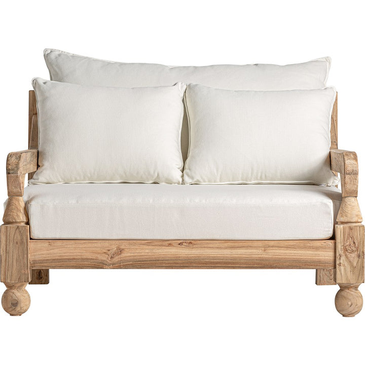 Divano elegante per giardini e terrazze colonial chic