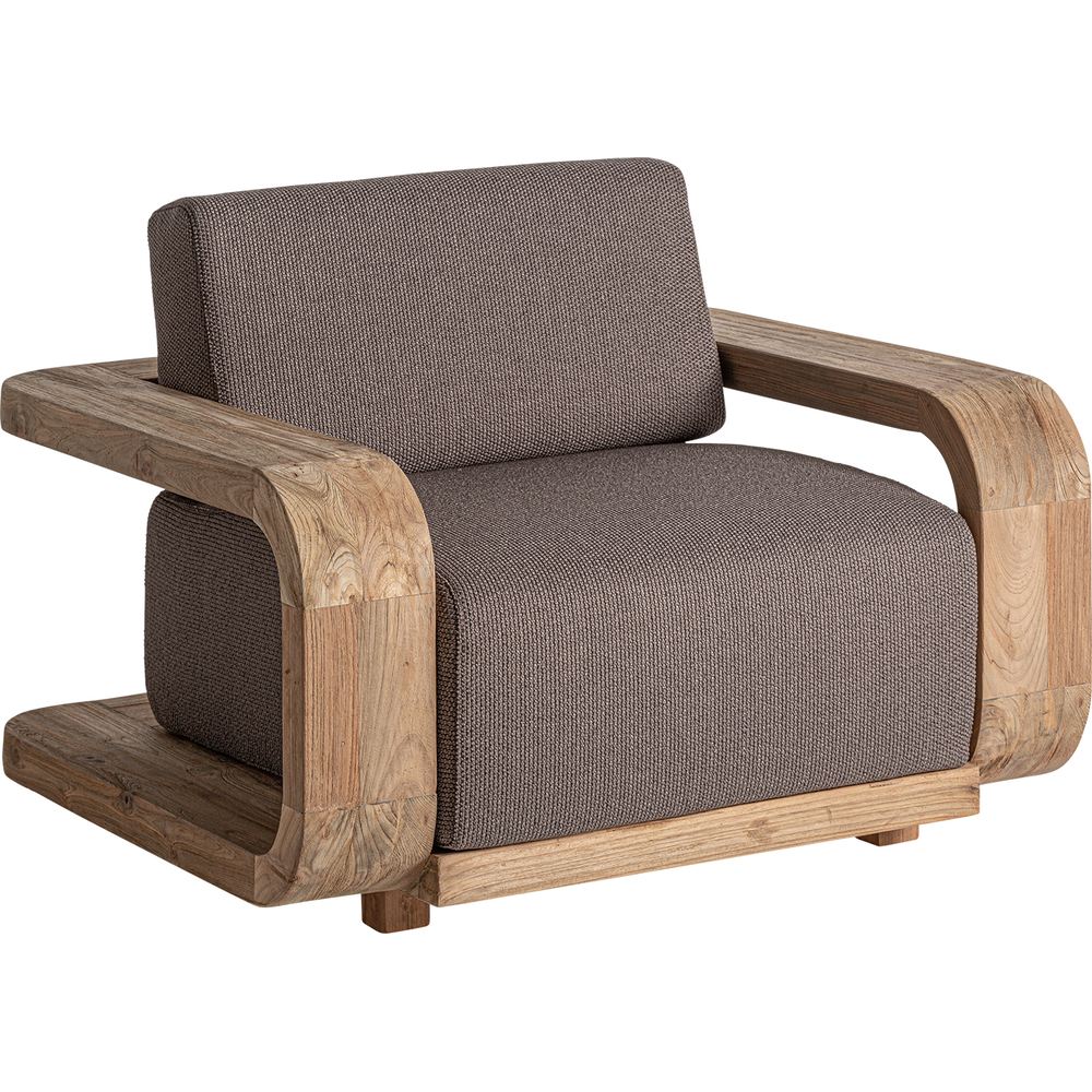 Poltrona outdoor di lusso in teak riciclato Embrace