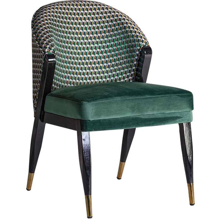 Poltrona glam decò elegante per soggiorno o camera da letto