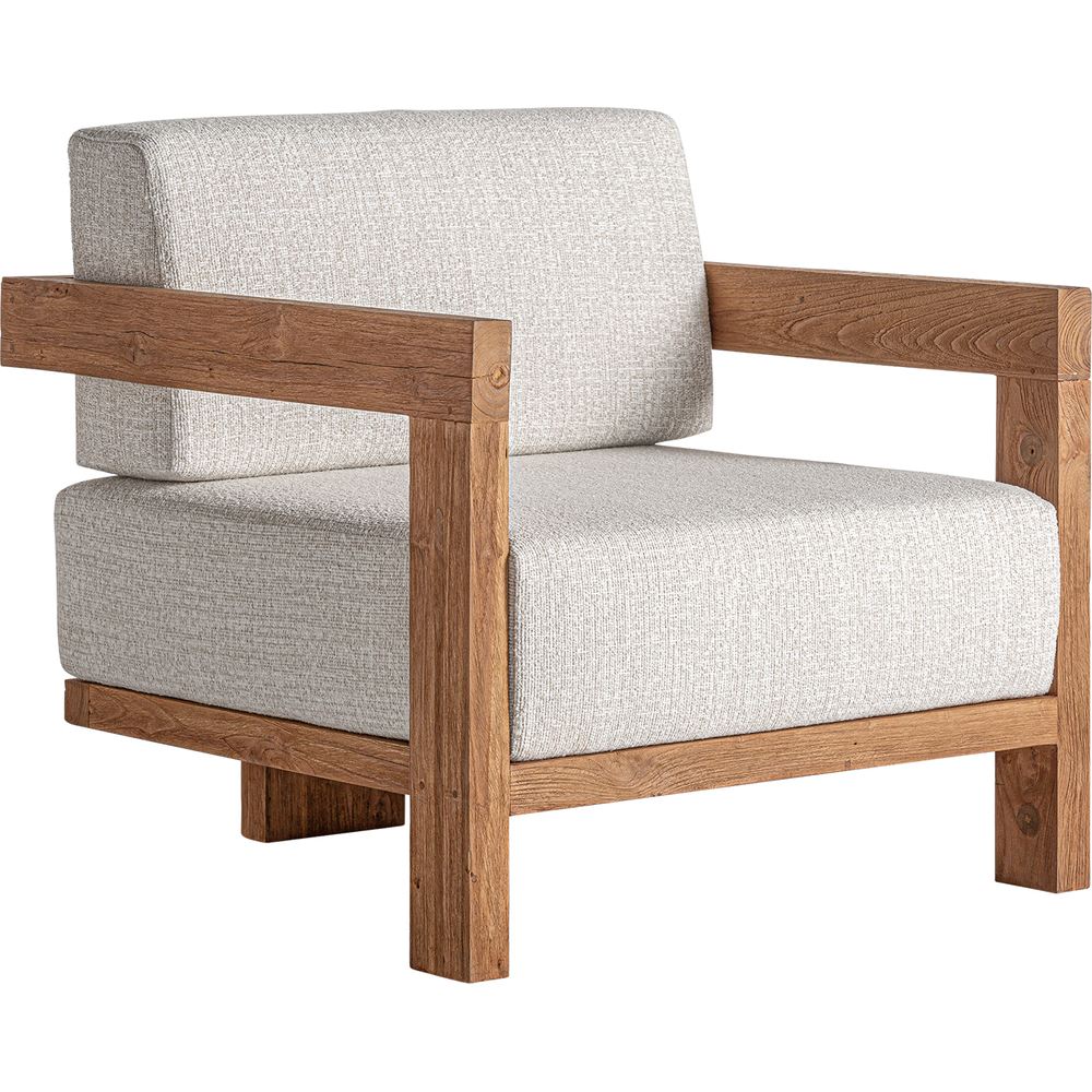 Poltrona in teak riciclato design outdoor di lusso