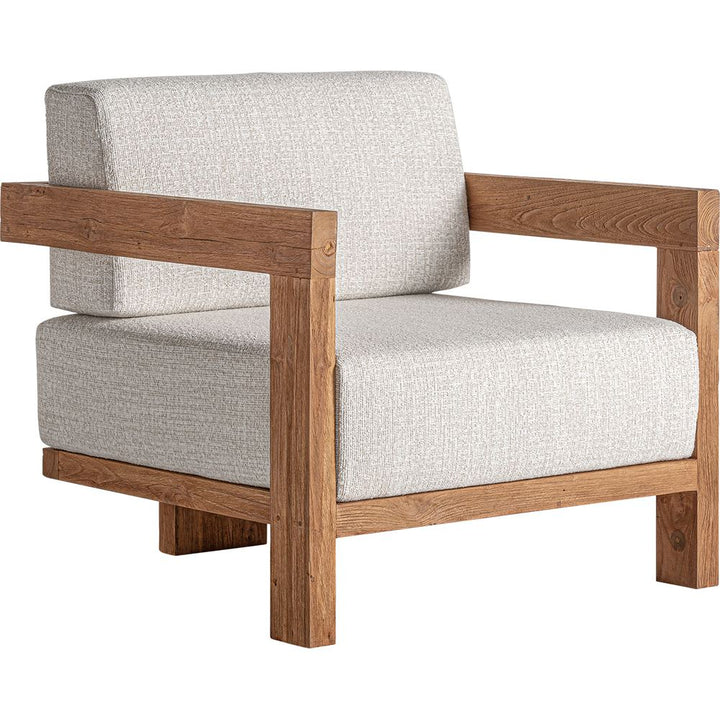 Poltrona in teak riciclato design outdoor di lusso