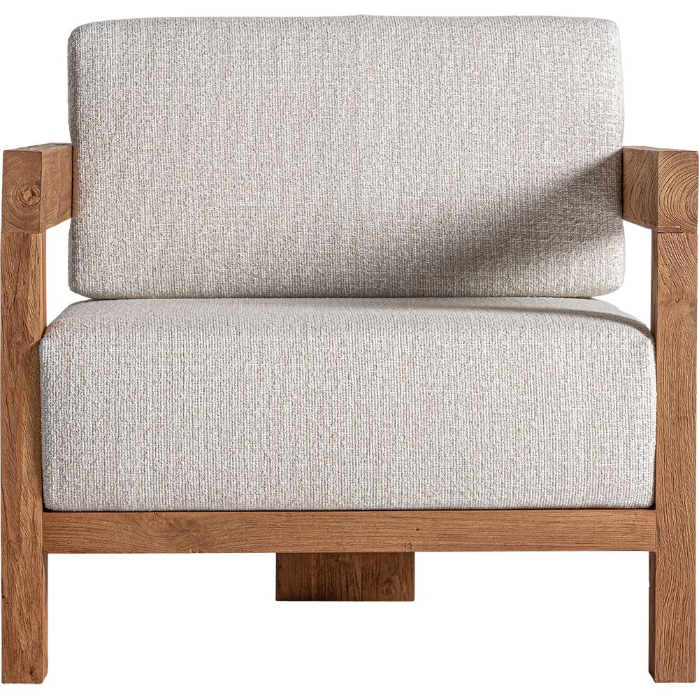 Poltrona teak riciclato outdoor lusso Block