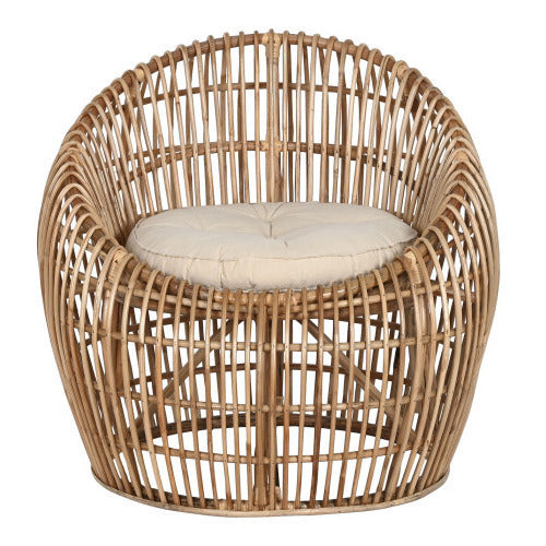 Poltrona bistrot vimini bamboo