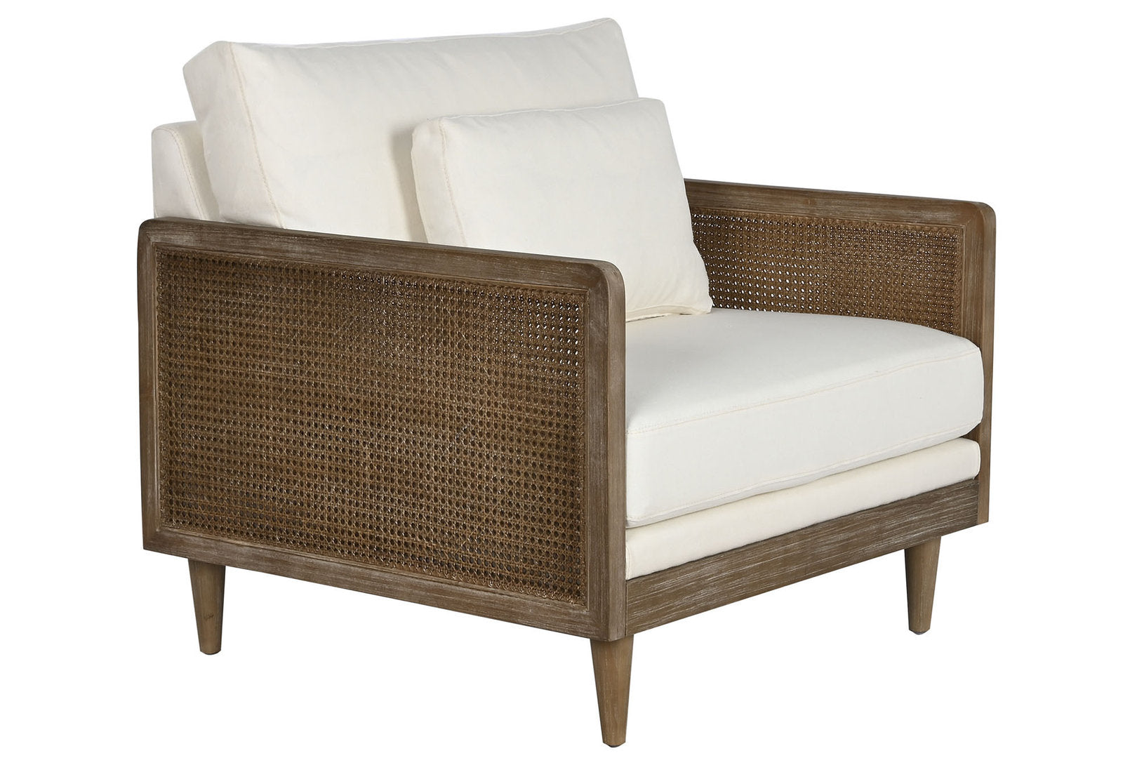 Poltrona coloniale legno decapato