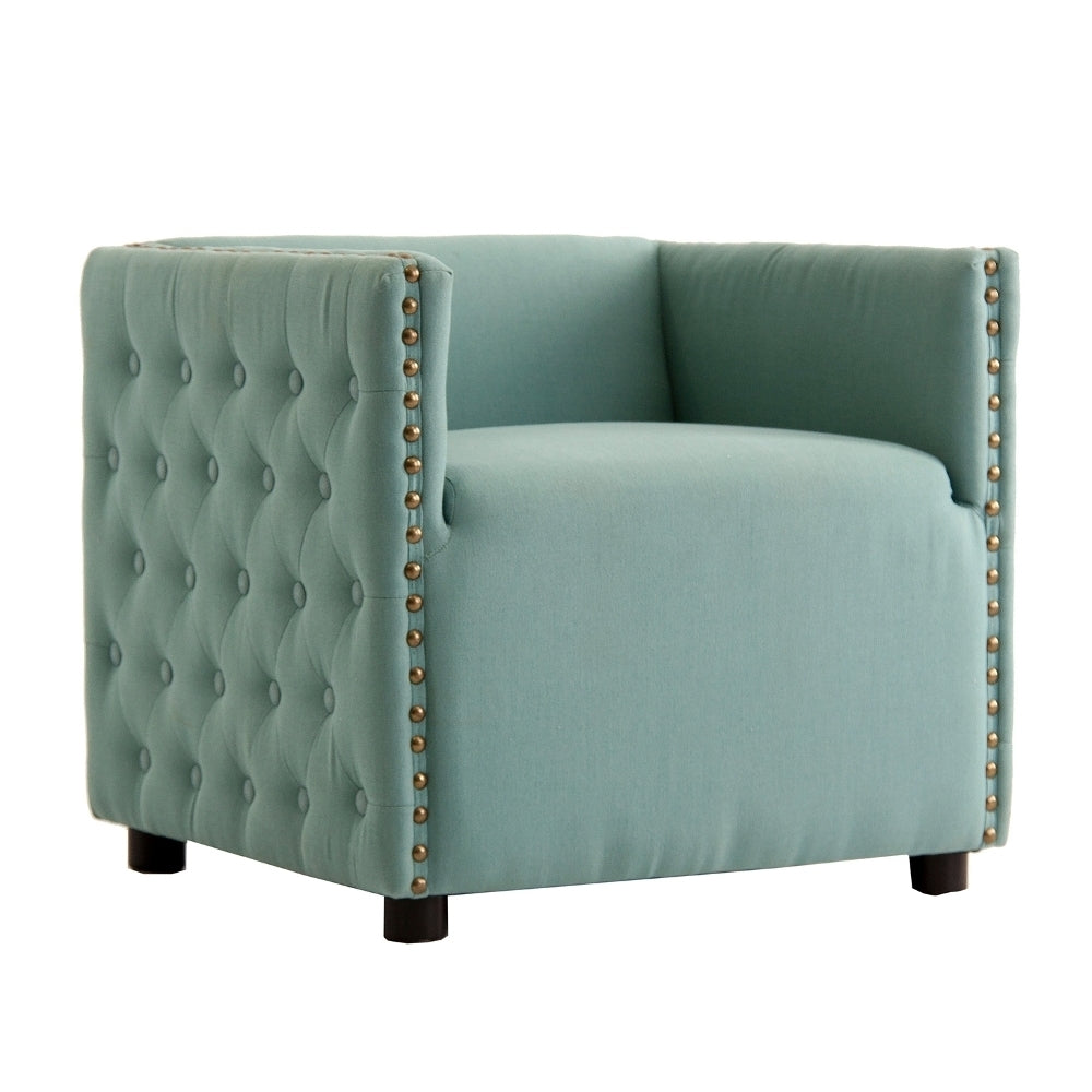 Poltrona vintage turchese