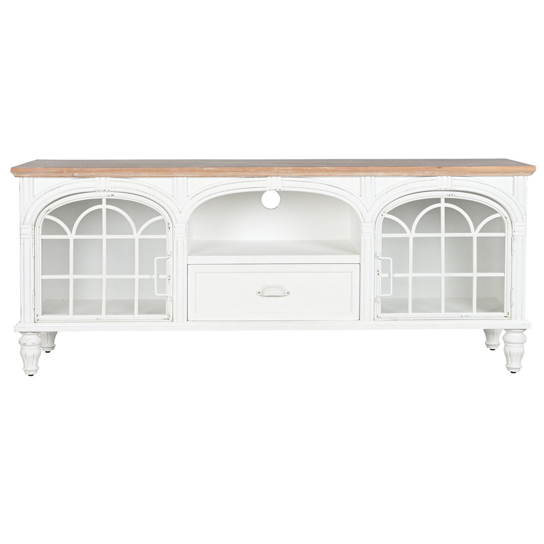 Porta tv bianco shabby