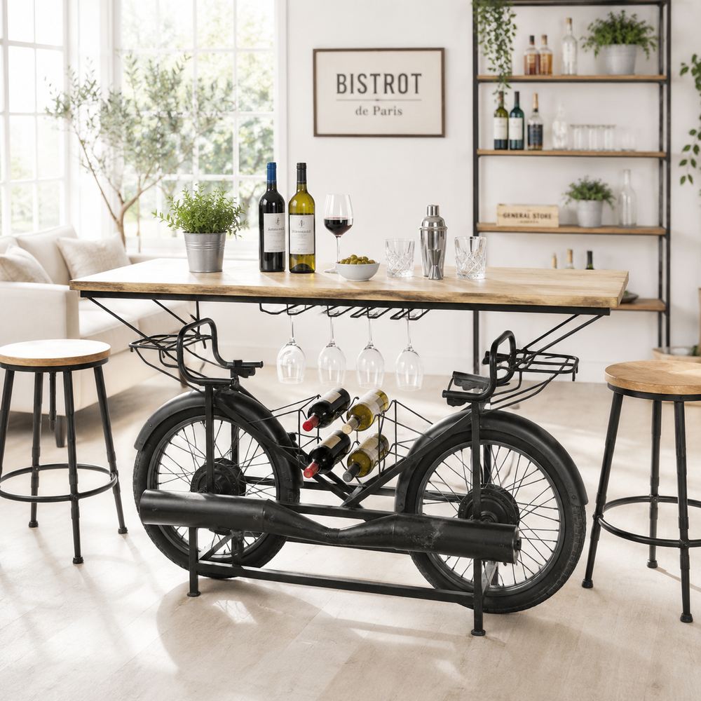 Mobile bar bistrot portabottiglie