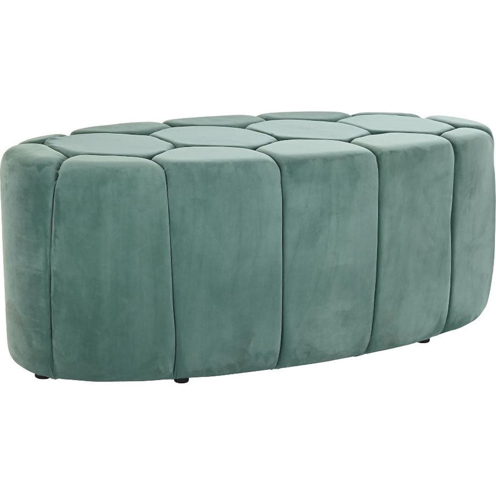 Pouff panca vintage chic verde