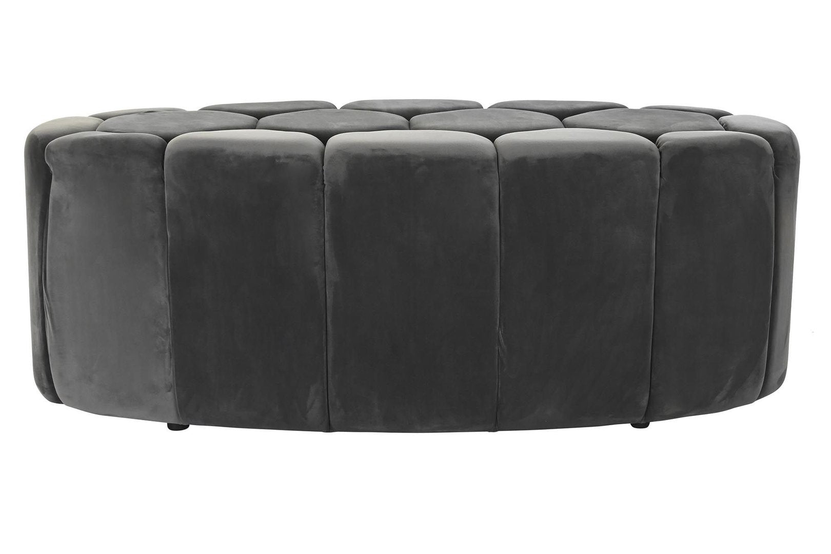 Pouff panca vintage chic grigia