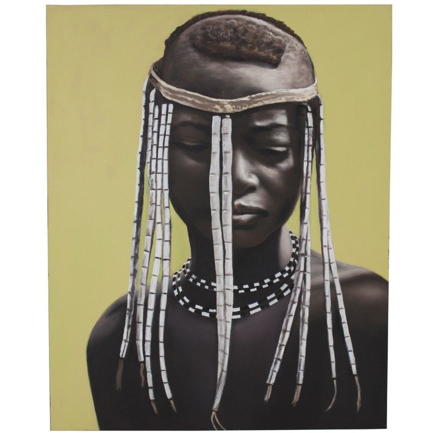 Quadro etnico dipinto a mano