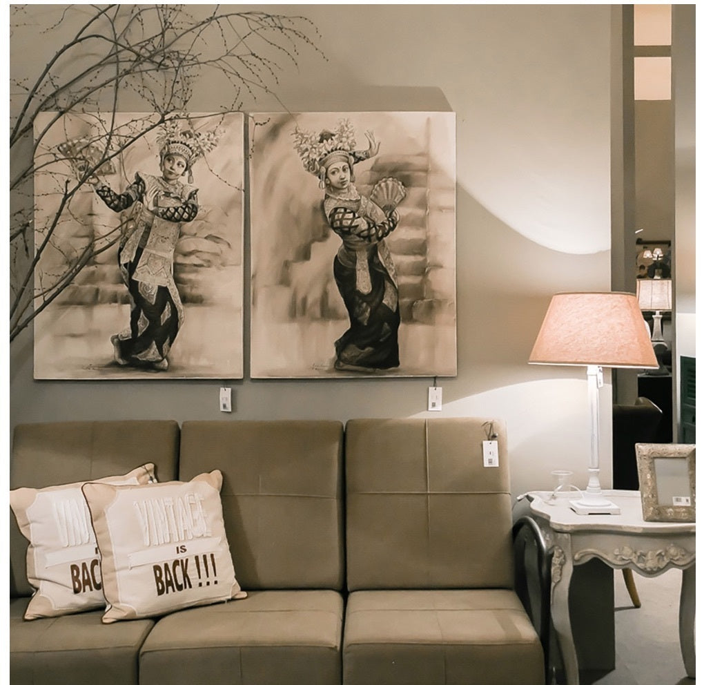 Quadro etnico donna danzante