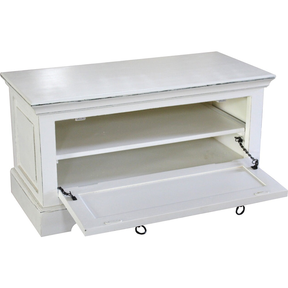 Scarpiera bianca shabby chic