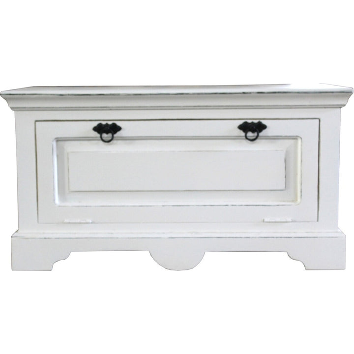 Mobile scandinavo bianco per ingressi e camere dallo stile vintage