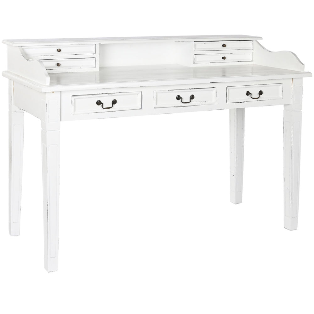 Scrivania legno bianca shabby chic