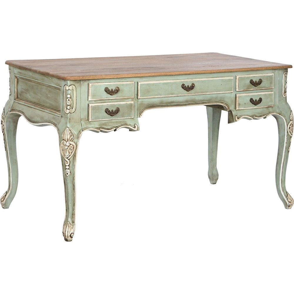 Scrivania Coloniale Classica Verde