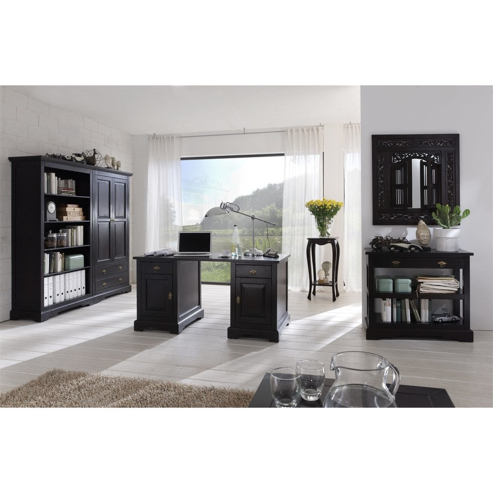 Scrivania industrial con cassetti