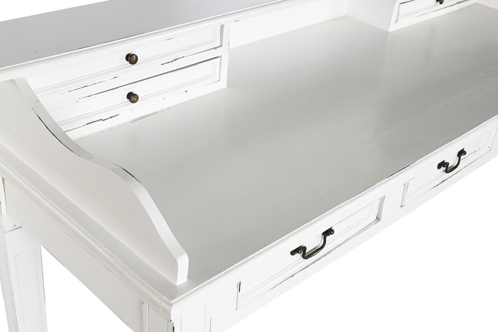 Scrivania legno bianca shabby chic