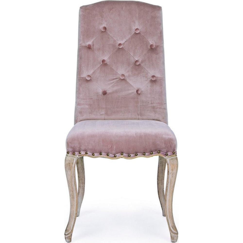 Sedia francese provenzale rosa antico