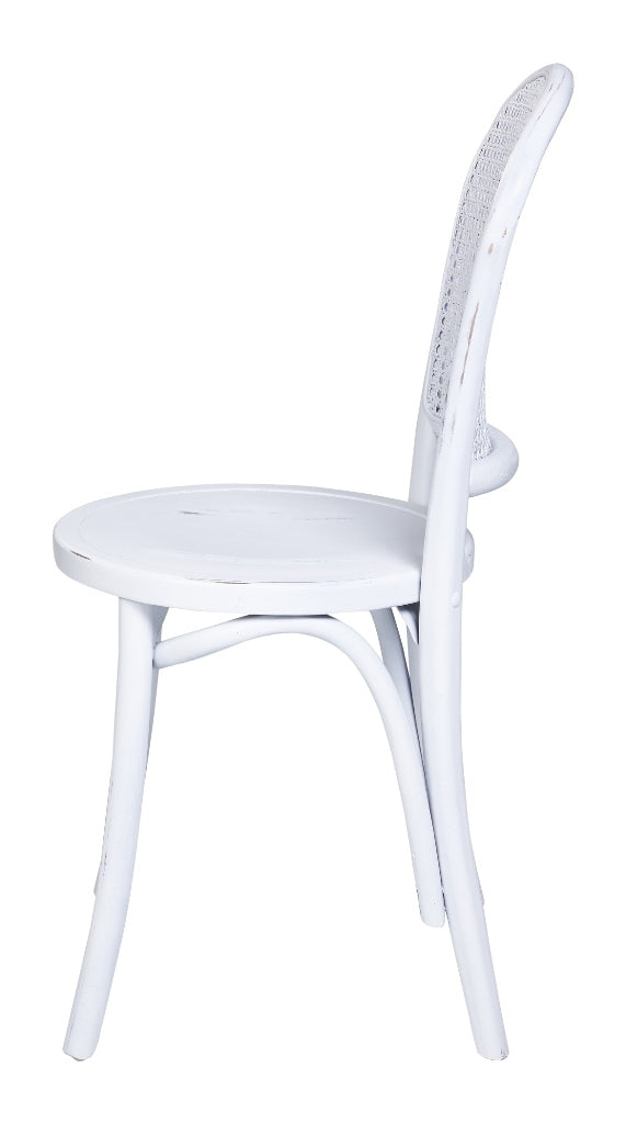 Sedia bianca shabby chic