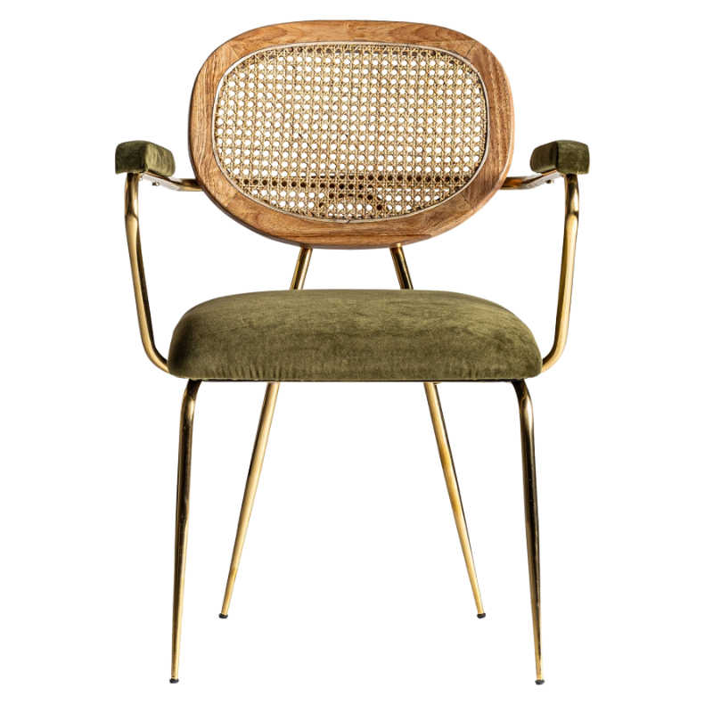 Sedia vintage chic verde